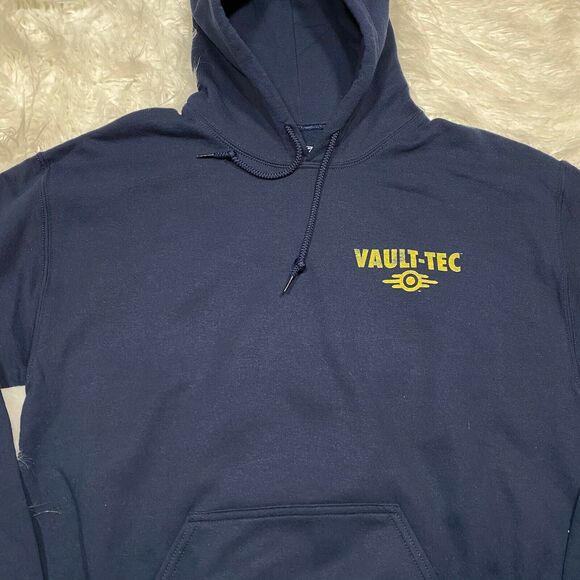 FALLOUT 76 VAULT TEC PULLOVER HOODIE VAULT BOY BETHESDA "NWT" FALLOUT 111 - Picture 5 of 7